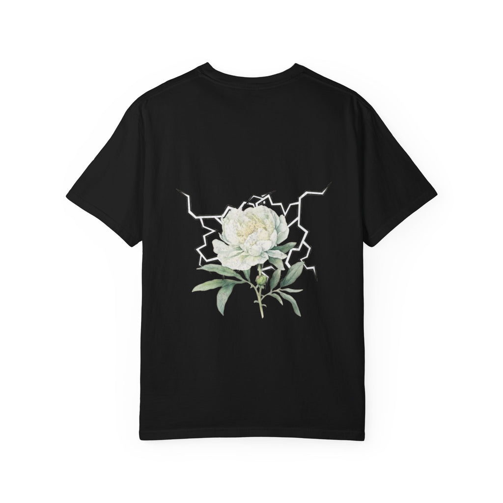 Floral Dogwood Tee — White Botanical Graphic T-Shirt