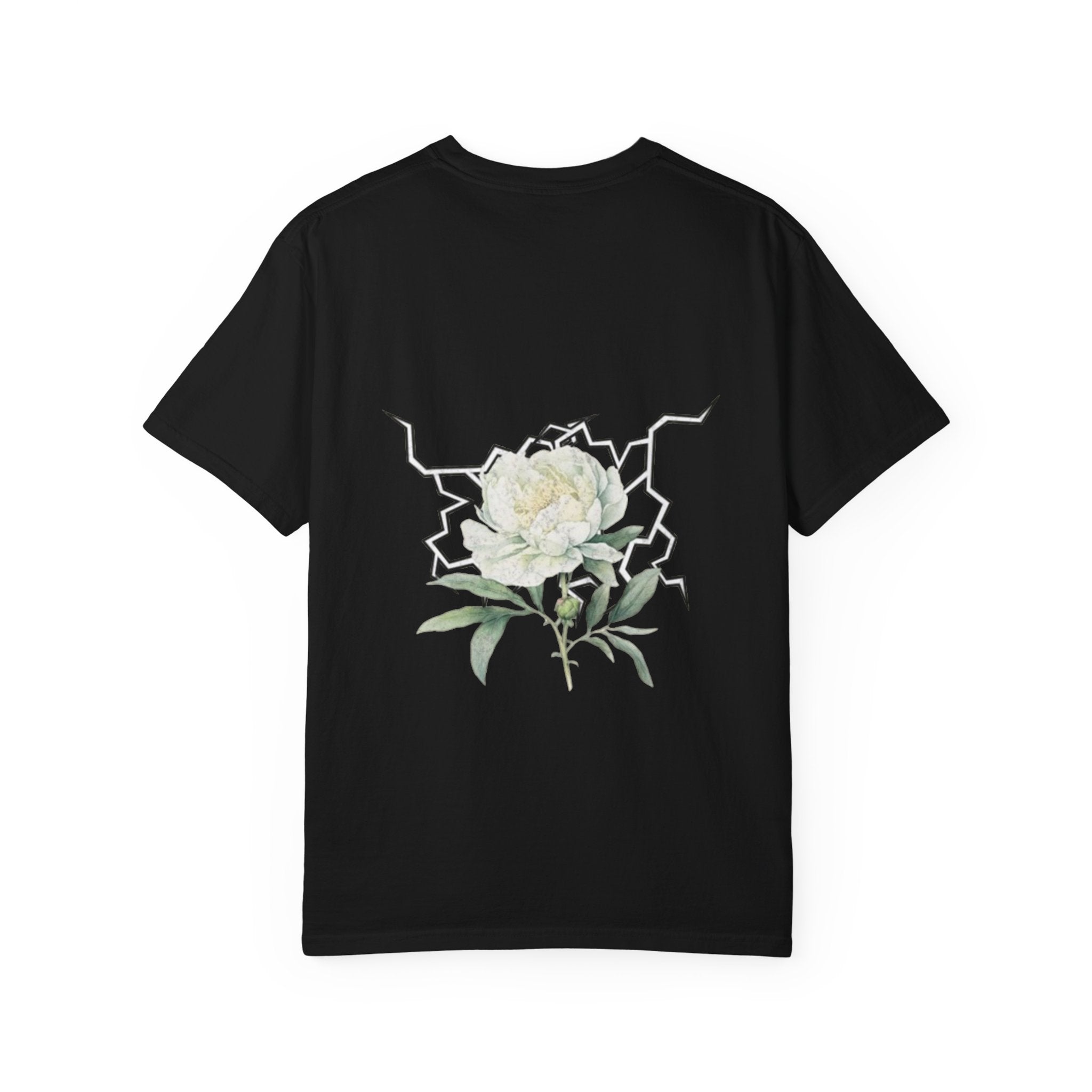 Floral Dogwood Tee — White Botanical Graphic T-Shirt