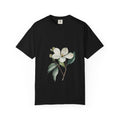 Floral Dogwood Tee — White Botanical Graphic T-Shirt