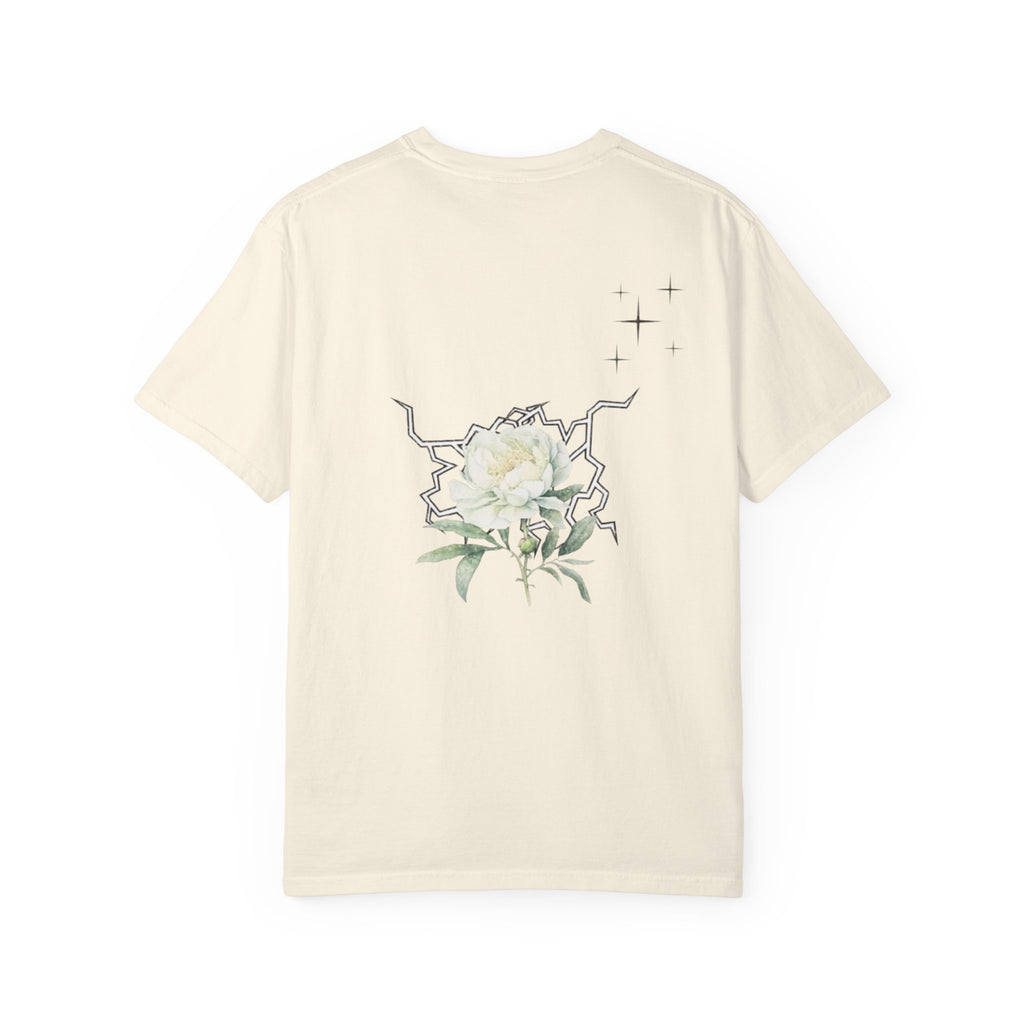 Floral Dogwood Tee — White Botanical Graphic T-Shirt