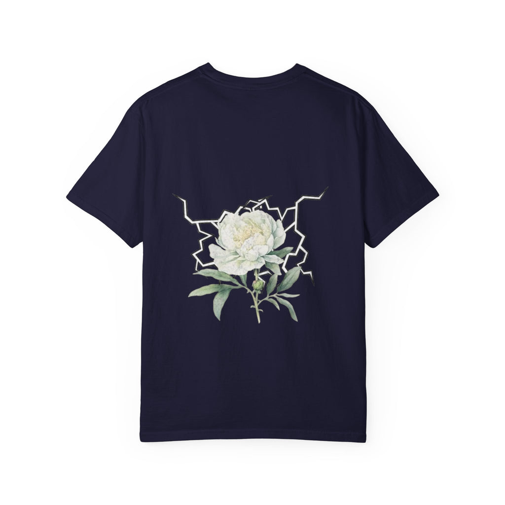 Floral Dogwood Tee — White Botanical Graphic T-Shirt