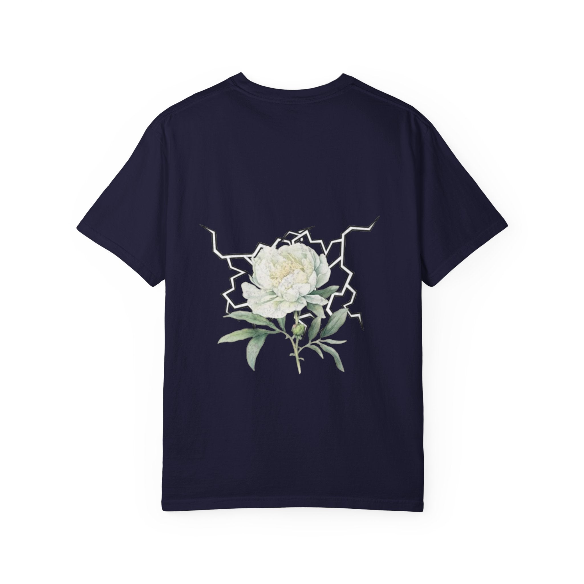 Floral Dogwood Tee — White Botanical Graphic T-Shirt