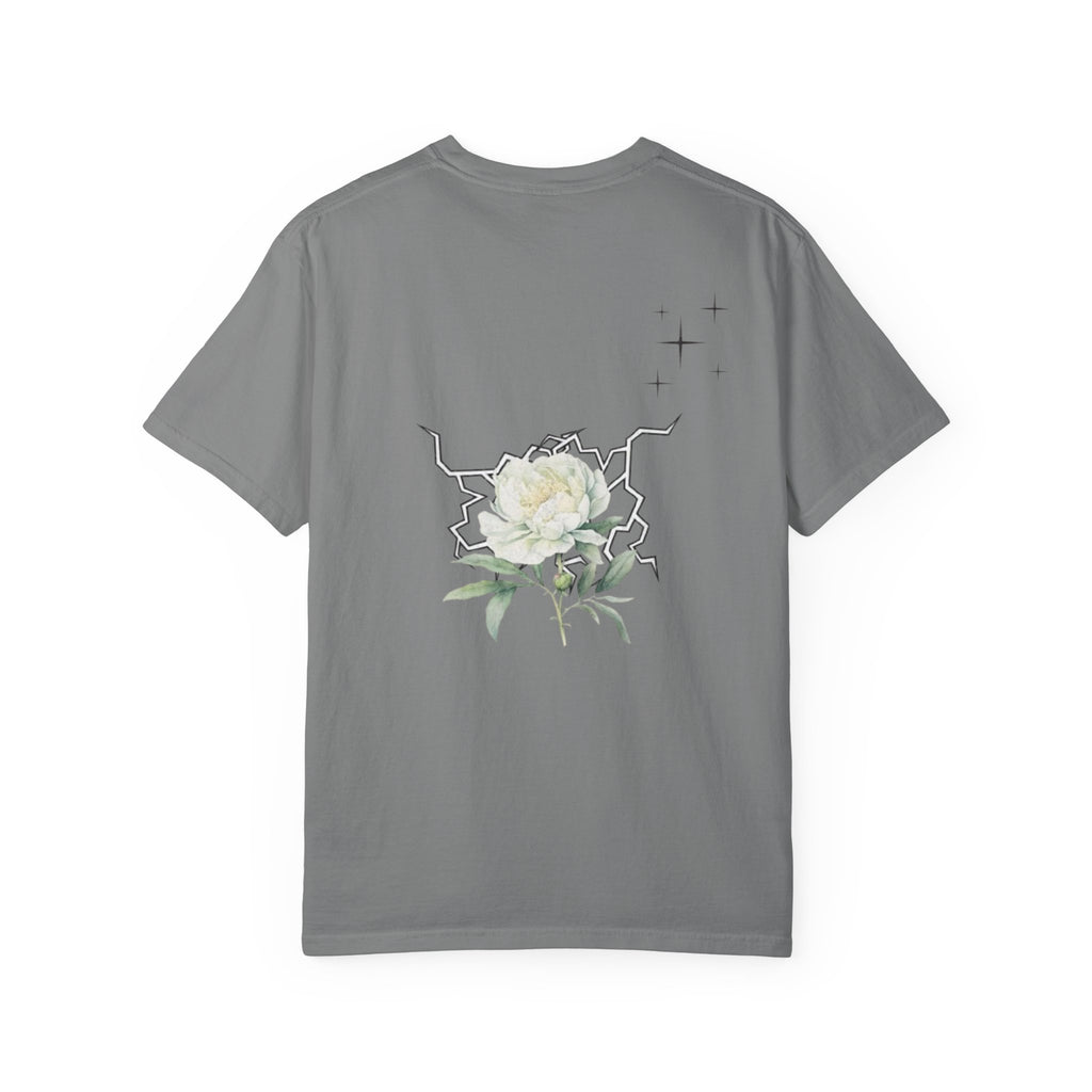 Floral Dogwood Tee — White Botanical Graphic T-Shirt