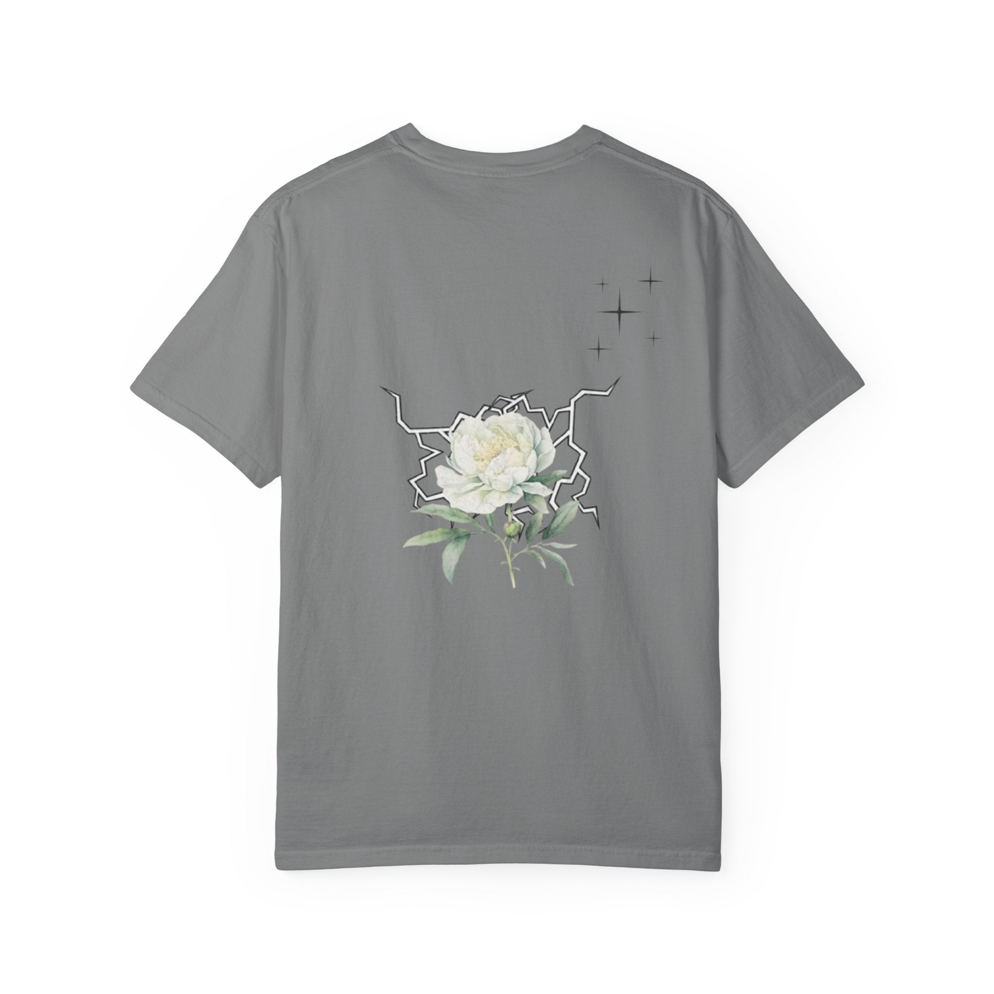Floral Dogwood Tee — White Botanical Graphic T-Shirt