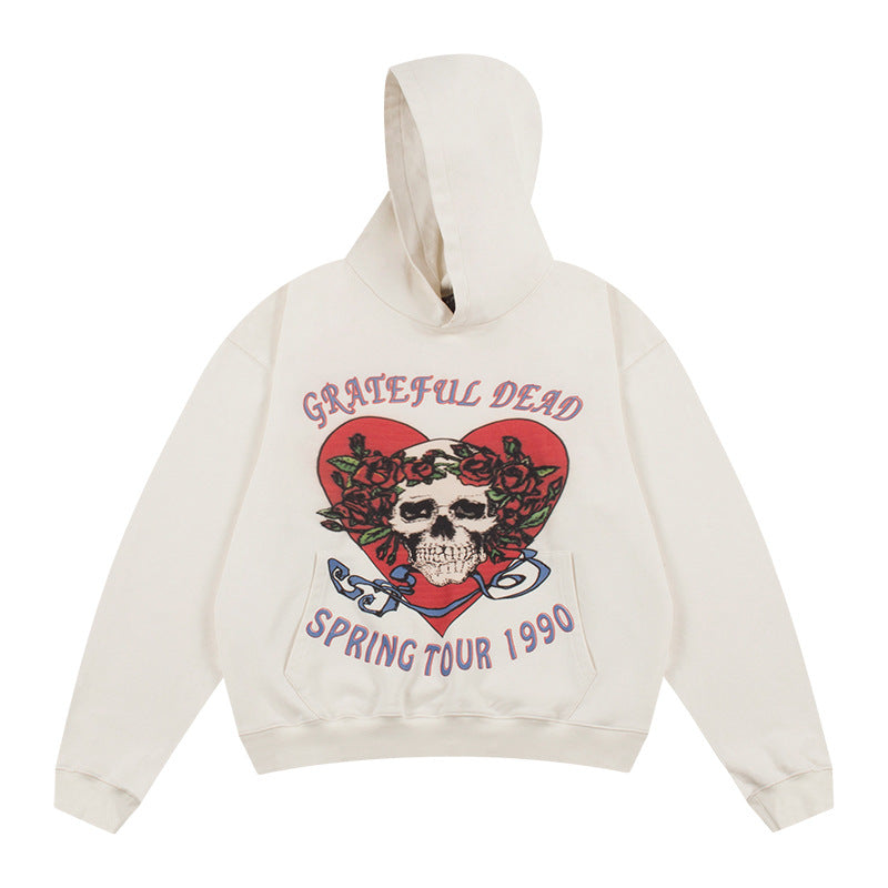 Cohen Portrait Washed Hoodie — Oversized Fit