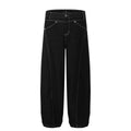Washed Black Wide-Leg Jeans — Unisex Retro Loose Fit