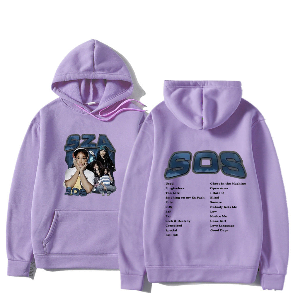 SZA SOS Graphic Hoodie — Oversized Unisex