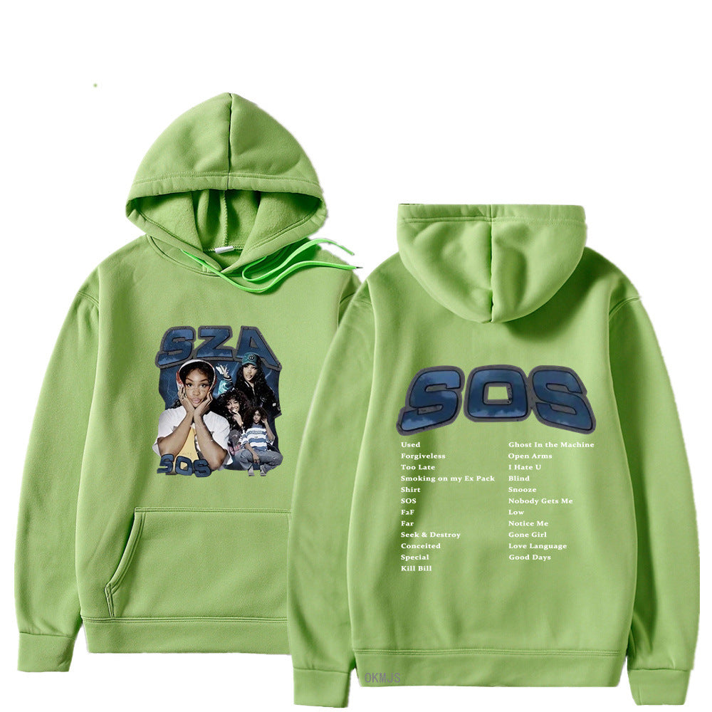 SZA SOS Graphic Hoodie — Oversized Unisex