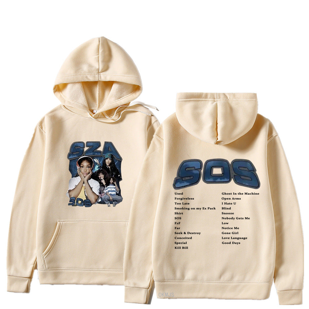 SZA SOS Graphic Hoodie — Oversized Unisex