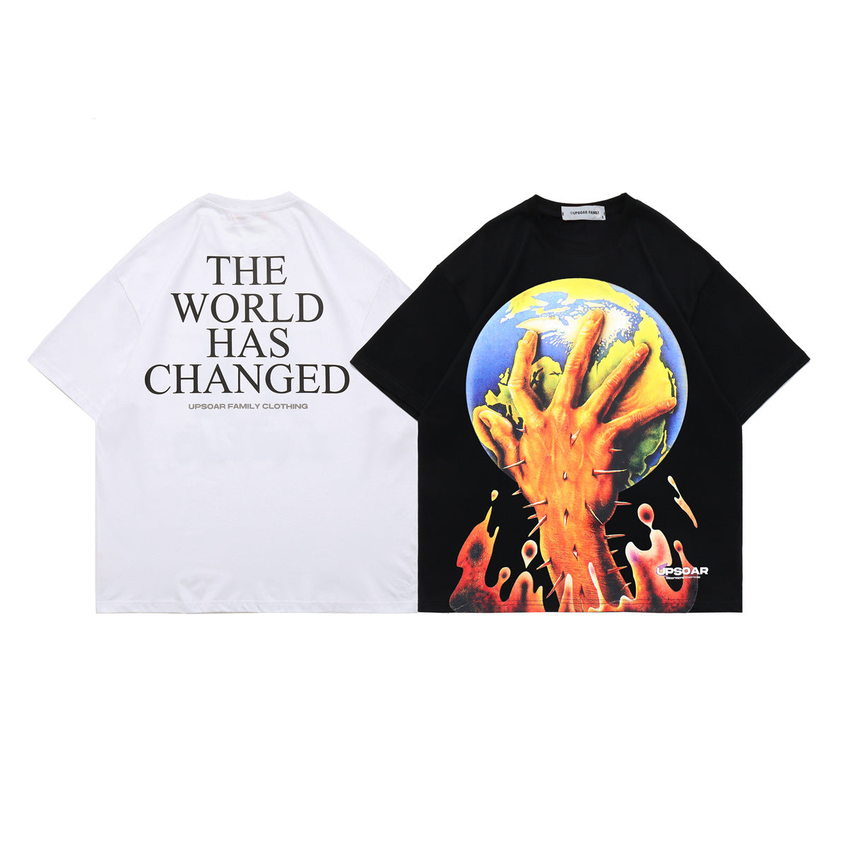 Letter Print Oversized Tee — Unisex Street Style