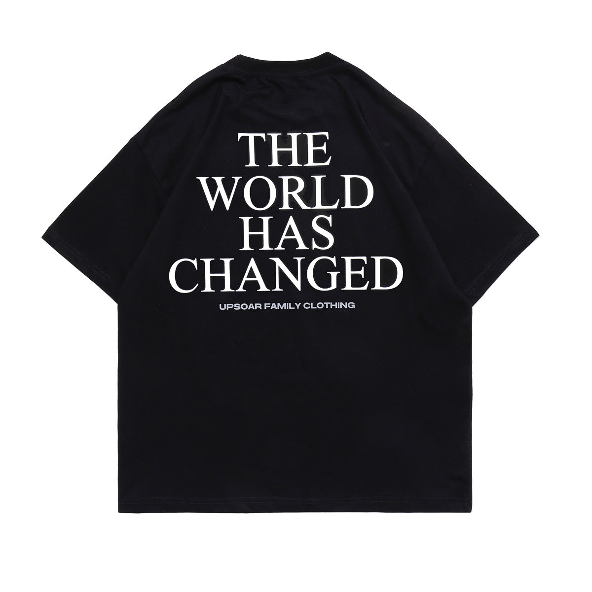 Letter Print Oversized Tee — Unisex Street Style