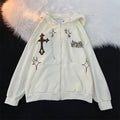 Oversized Cardigan Hoodie — Unisex Streetwear Jacket