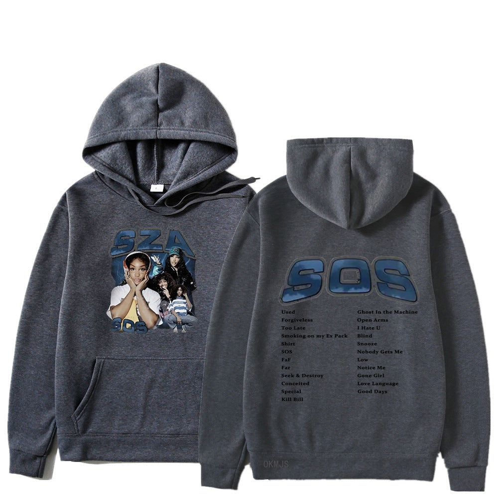 SZA SOS Graphic Hoodie — Oversized Unisex