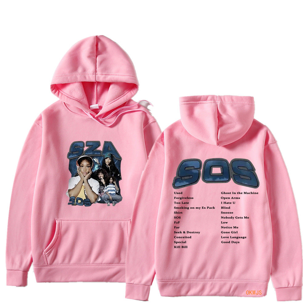 SZA SOS Graphic Hoodie — Oversized Unisex