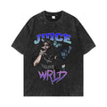 Washed Distressed Graphic Tee — Oversized Fit