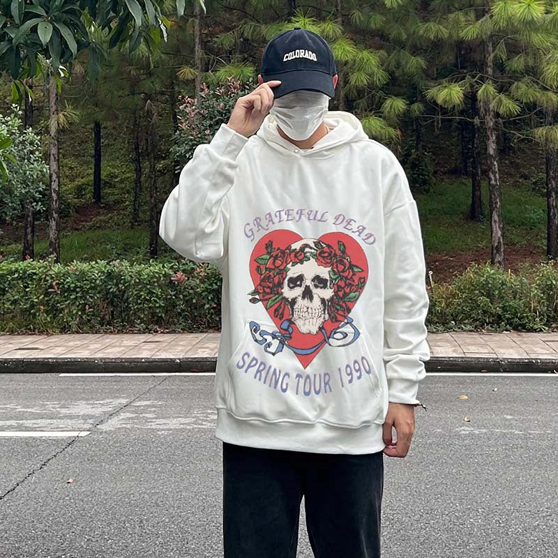 Cohen Portrait Washed Hoodie — Oversized Fit