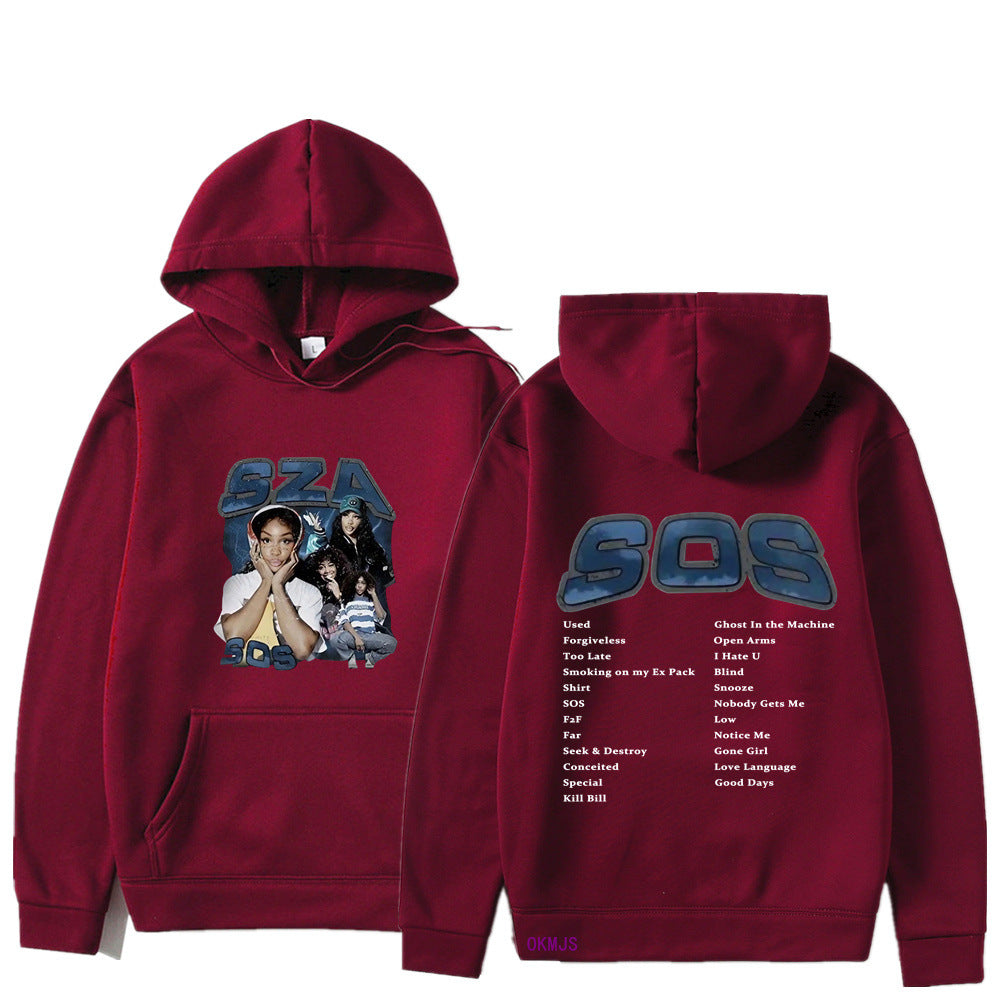 SZA SOS Graphic Hoodie — Oversized Unisex