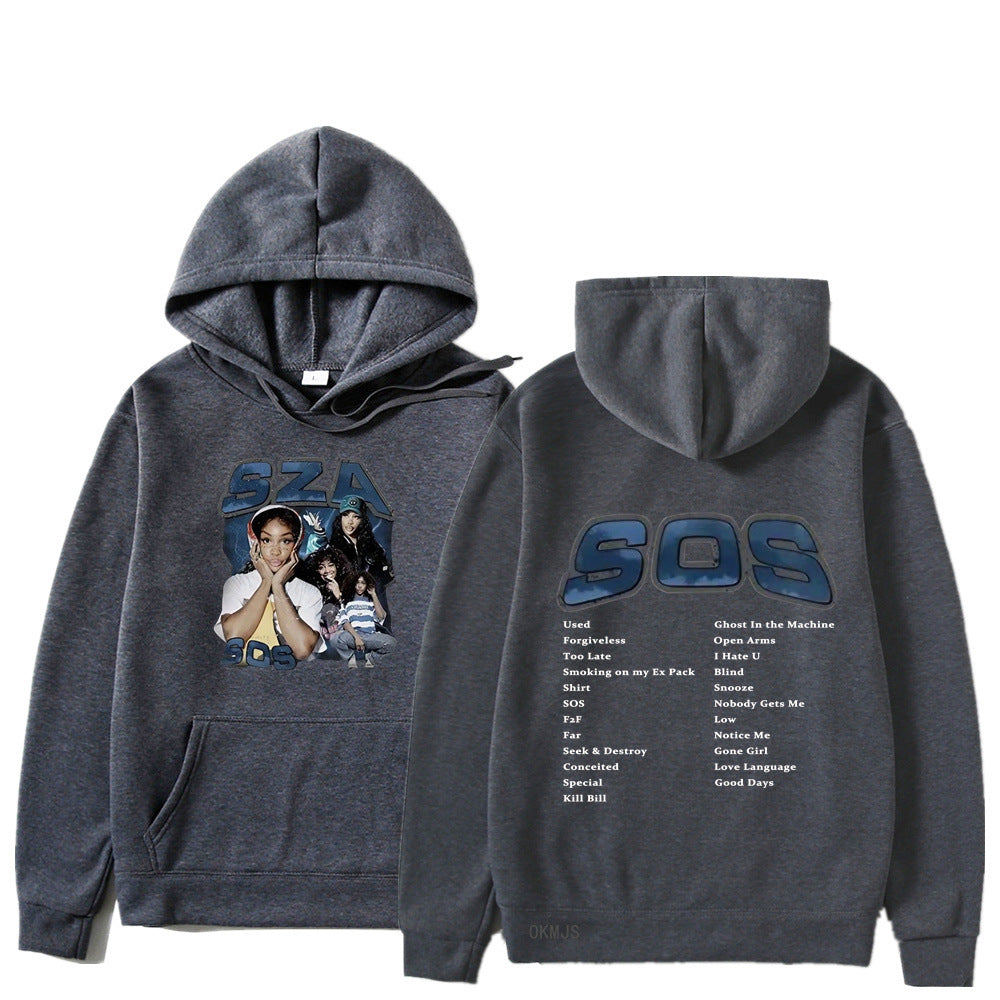 SZA SOS Graphic Hoodie — Oversized Unisex