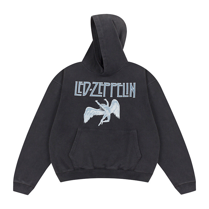 Cohen Portrait Washed Hoodie — Oversized Fit