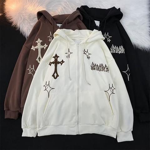 Oversized Cardigan Hoodie — Unisex Streetwear Jacket