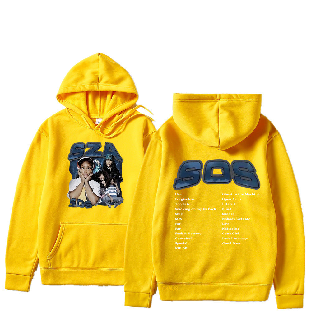 SZA SOS Graphic Hoodie — Oversized Unisex