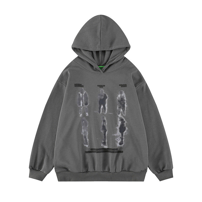 Dark Print Oversized Hoodie — Unisex