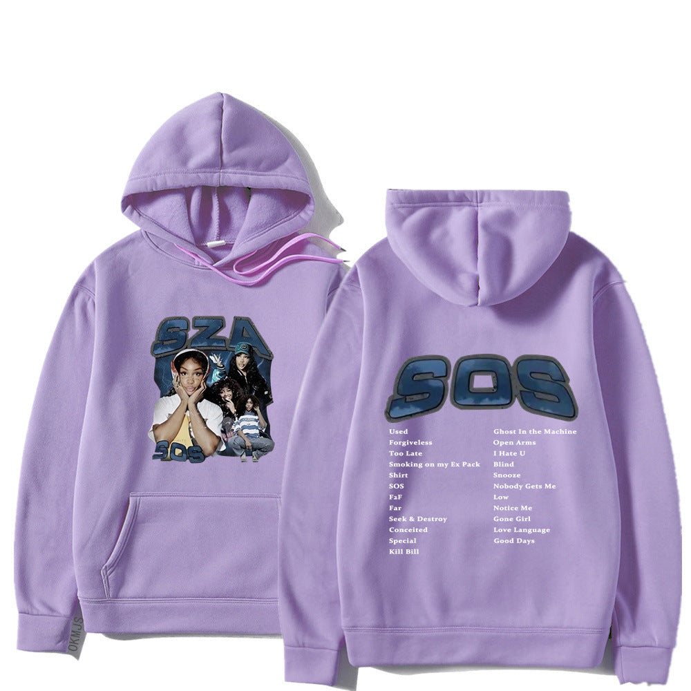 SZA SOS Graphic Hoodie — Oversized Unisex