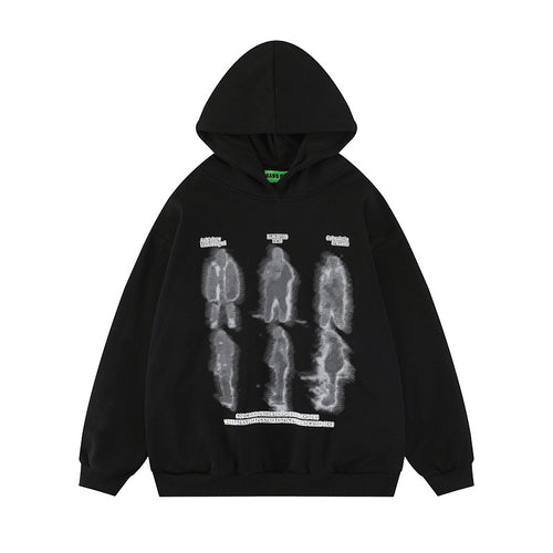 Dark Print Oversized Hoodie — Unisex