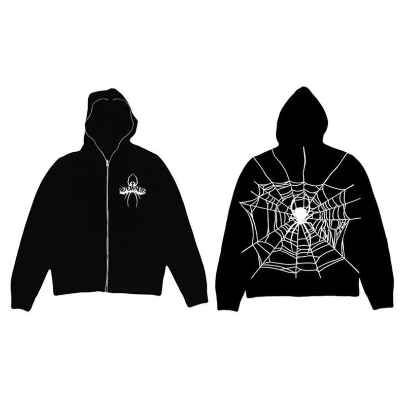 Spider Web Foam Hoodie — Hip Hop Streetwear