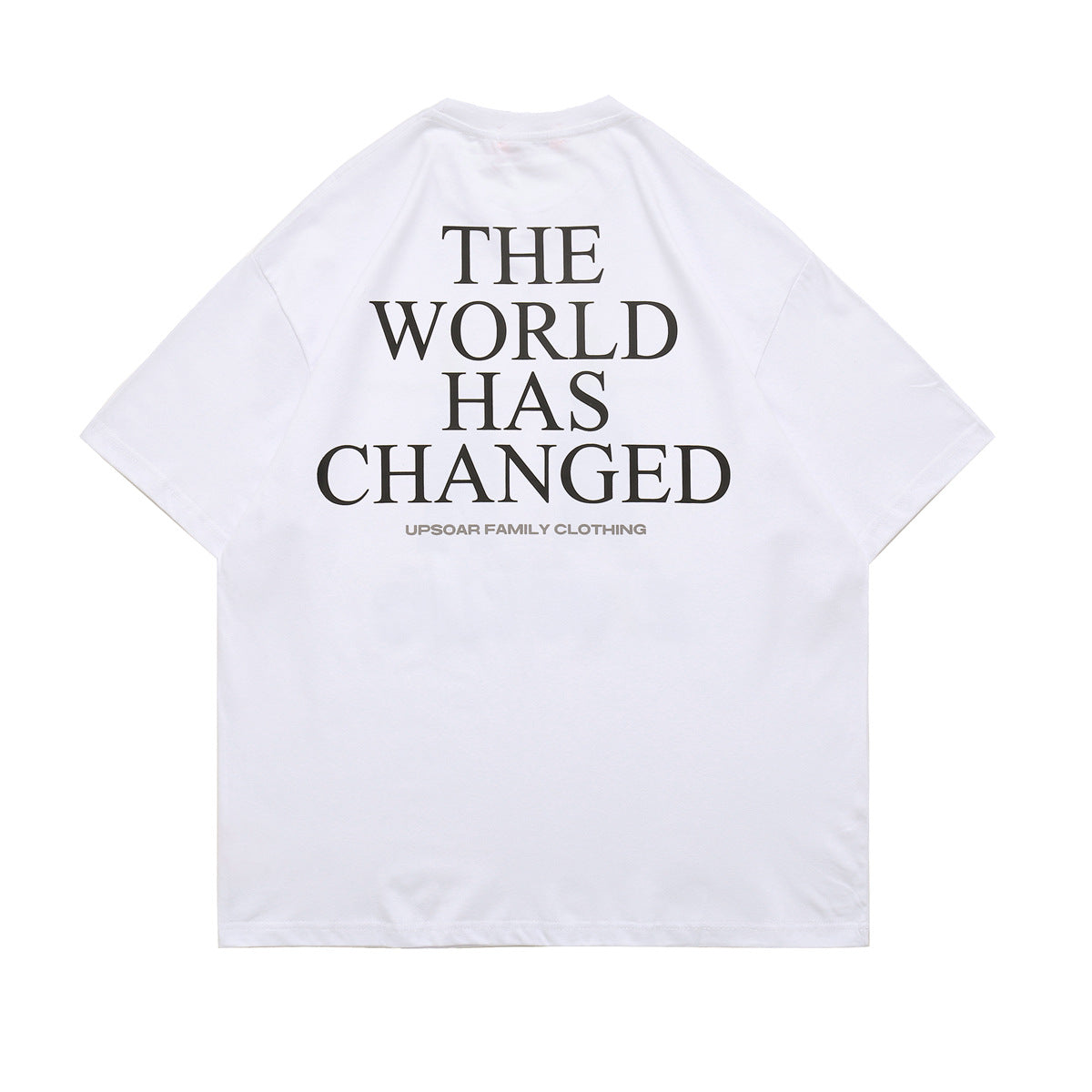 Letter Print Oversized Tee — Unisex Street Style