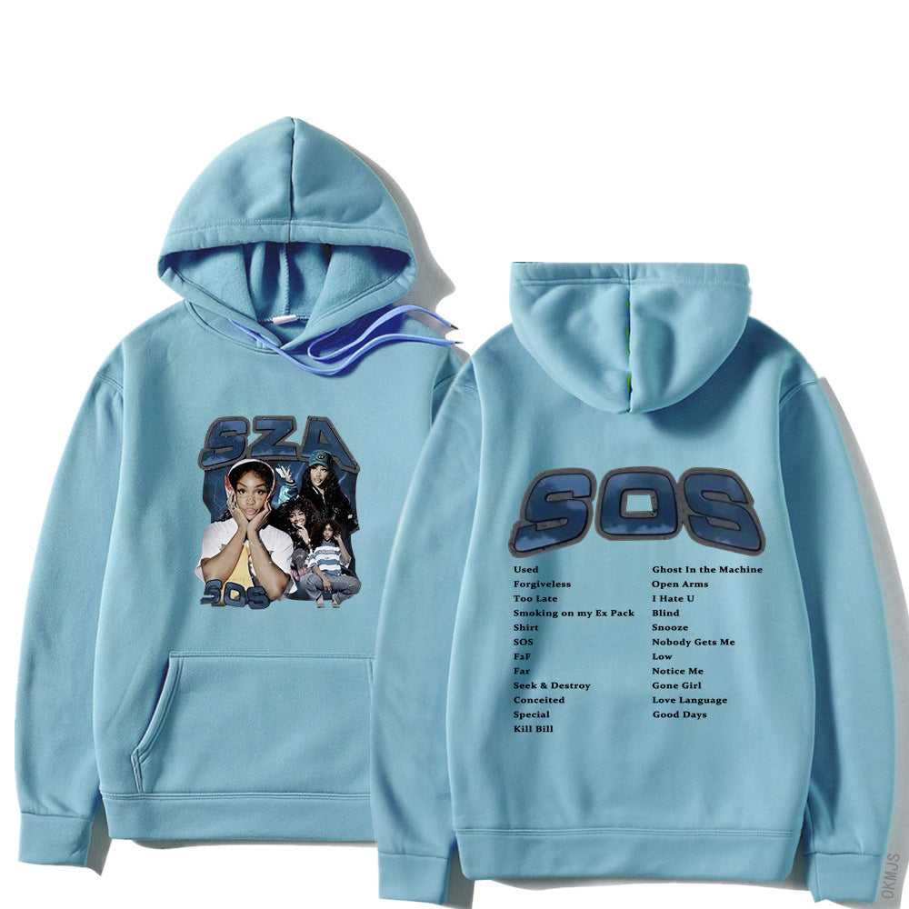 SZA SOS Graphic Hoodie — Oversized Unisex