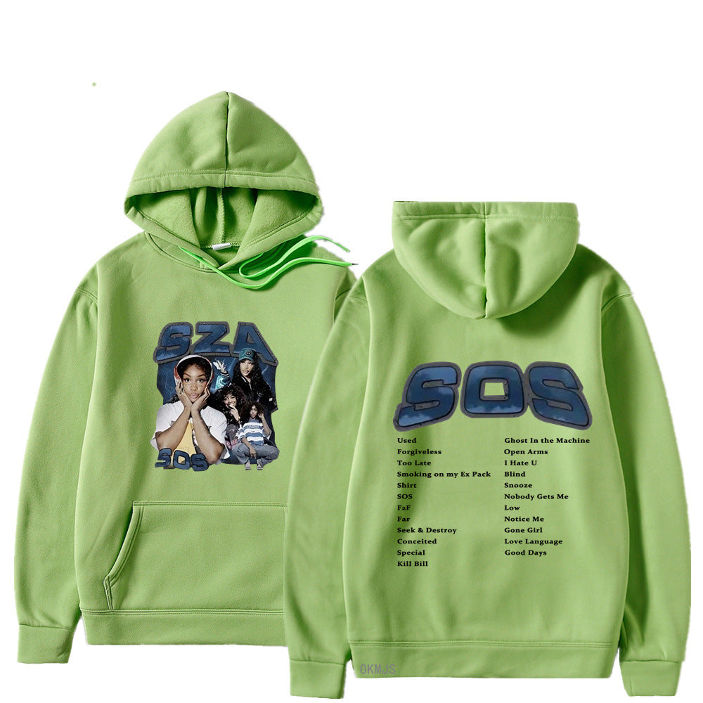 SZA SOS Graphic Hoodie — Oversized Unisex