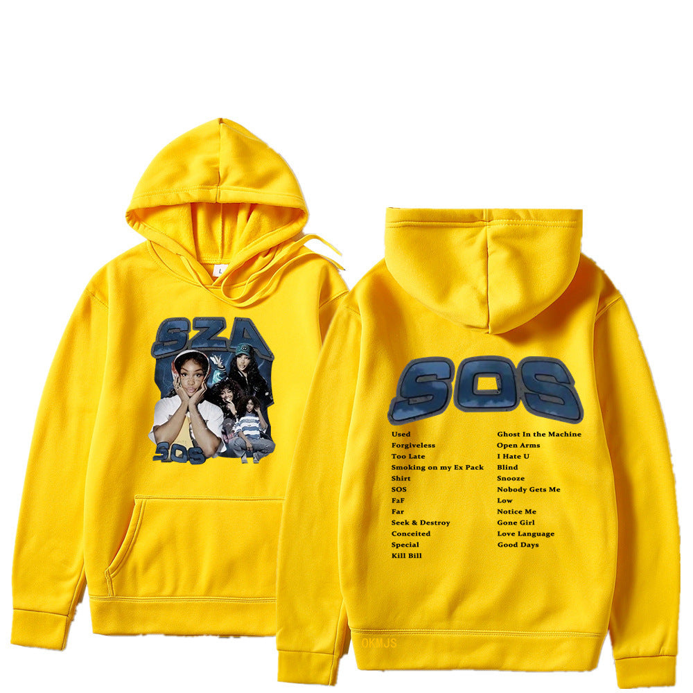 SZA SOS Graphic Hoodie — Oversized Unisex