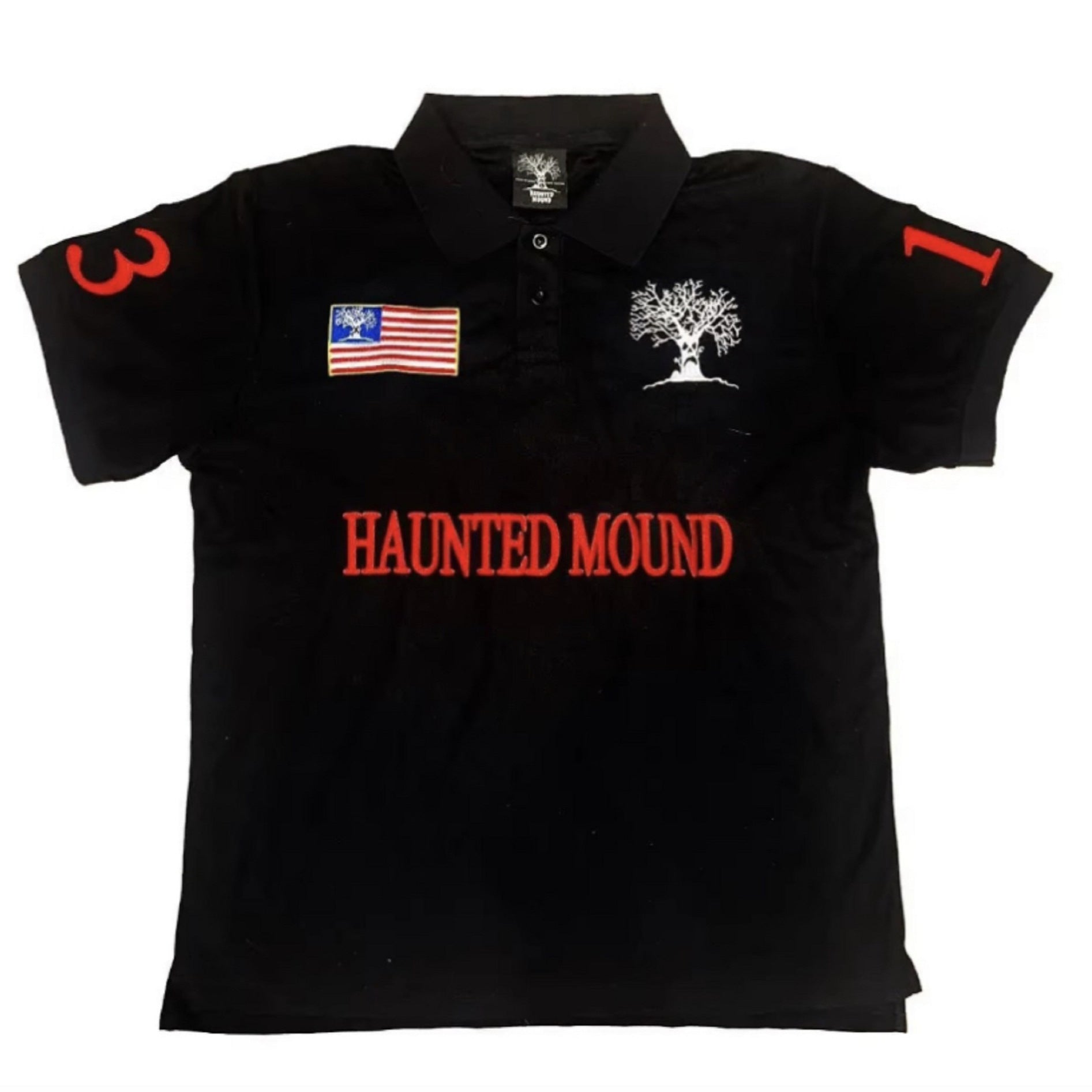 Number 13 Embroidery Polo Tee — Casual Streetwear