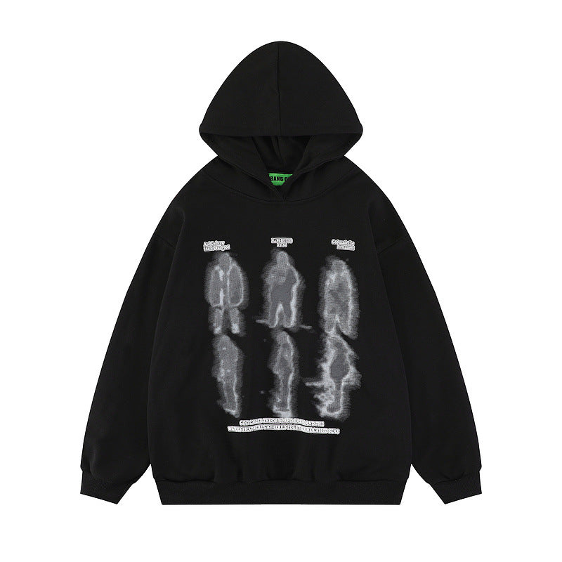 Dark Print Oversized Hoodie — Unisex