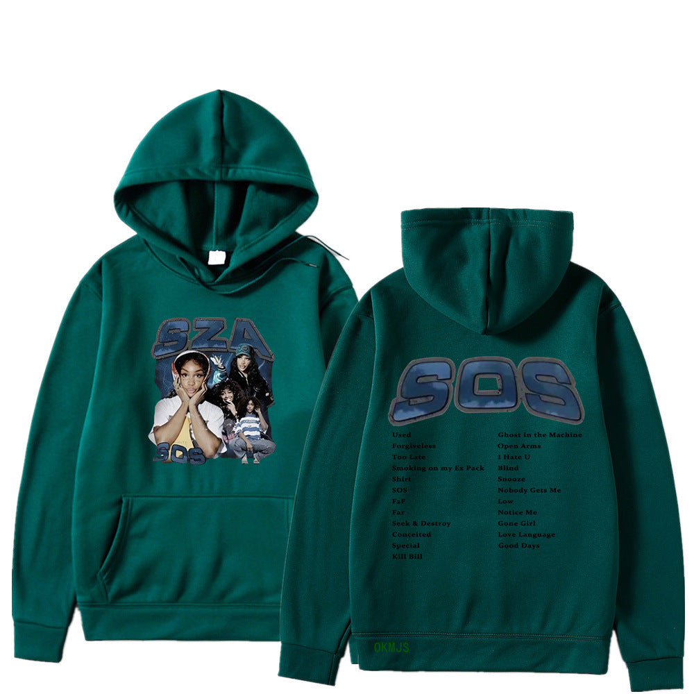 SZA SOS Graphic Hoodie — Oversized Unisex